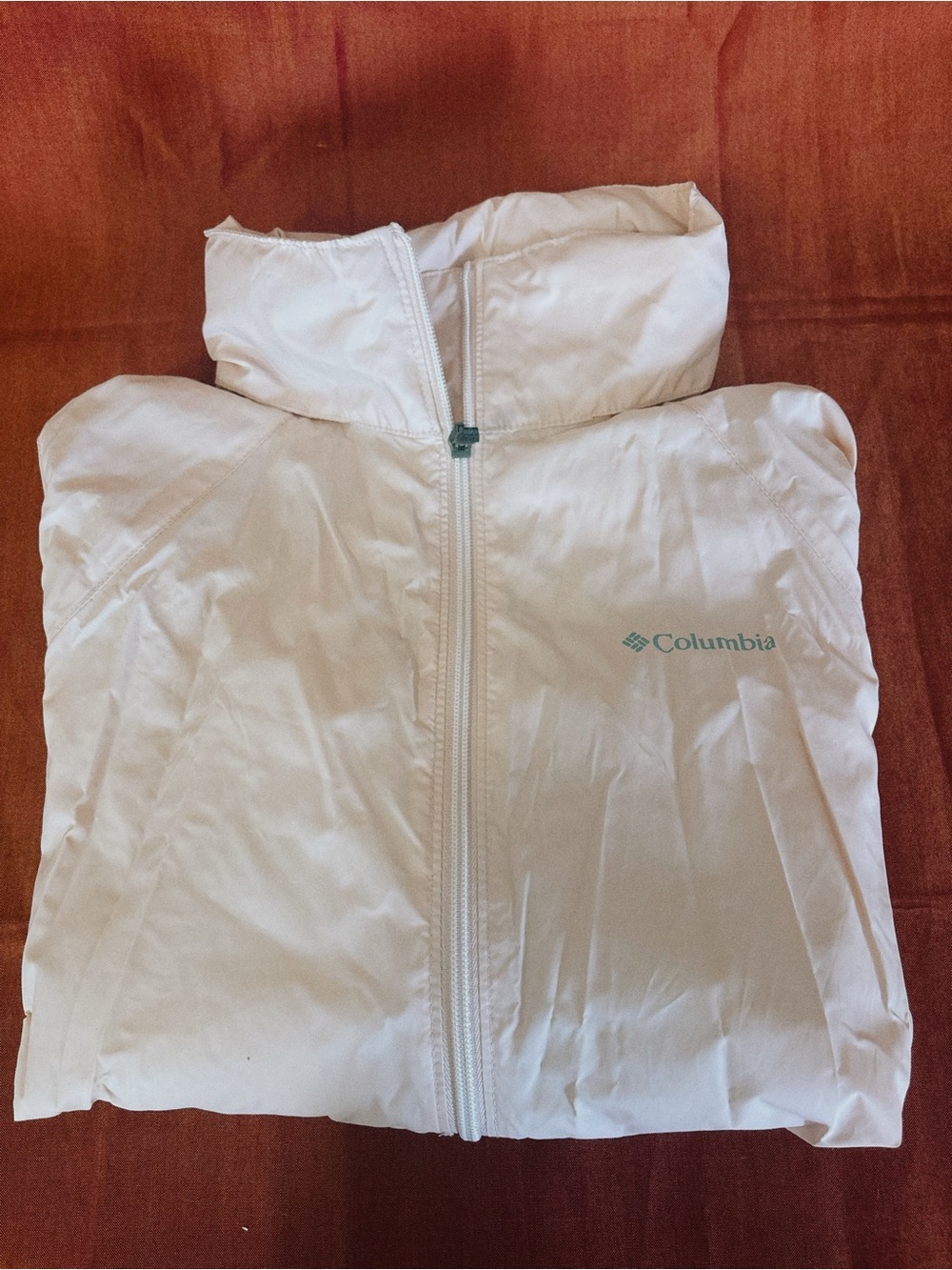 Womens Columbia Switchback III Waterproof Rainjacket Pink Windbreaker Size L
